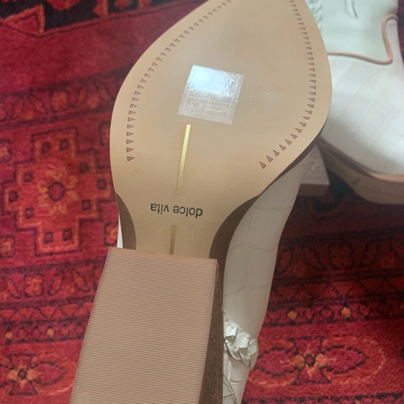 Dolce Vita Loral White Cowboy Boot - Picture 4 of 5